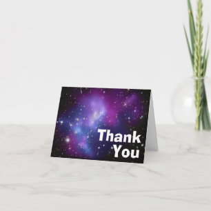 Thank You Purple Galaxy Cluster Card