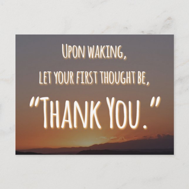 Thank You Quote Postcard (Front)