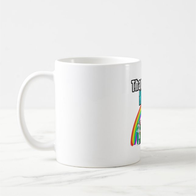 Thank You Rainbow NHS Workers Design Coffee Mug (Left)