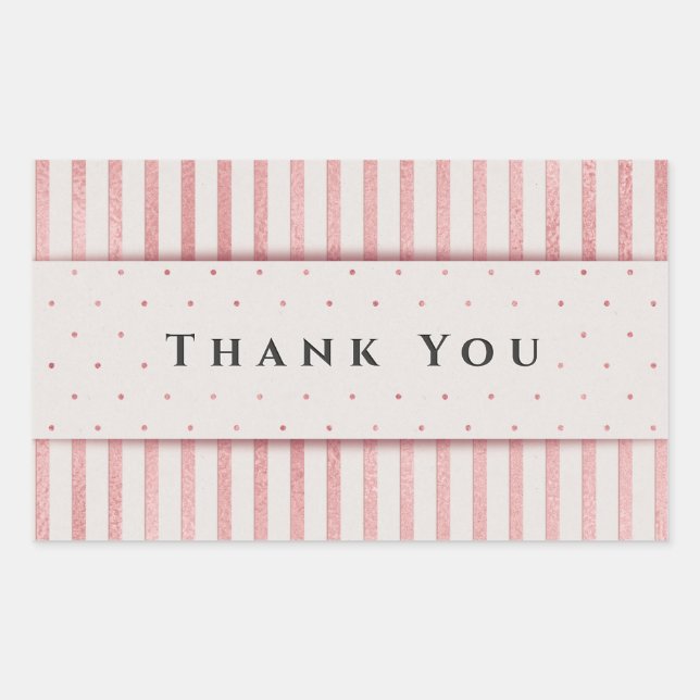 Thank You Rectangular Sticker (Front)