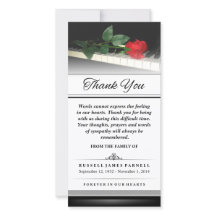 Thank You Red Rose on Piano - Words Cannot Express