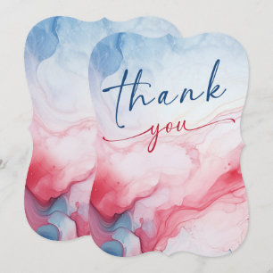 Thank You Red White and Blue Card