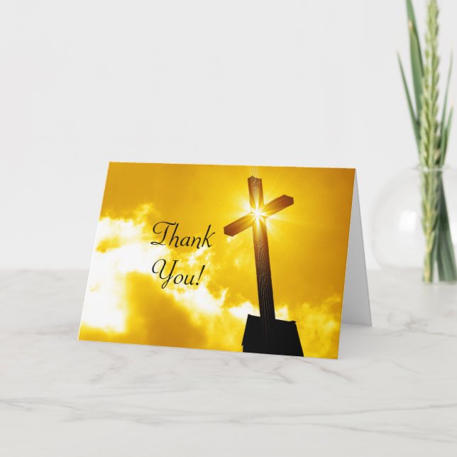Thank You Religious Greeting Card (Front)