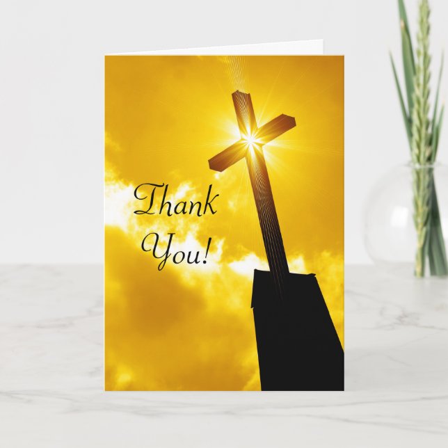 Thank You Religious Greeting Card (Front)