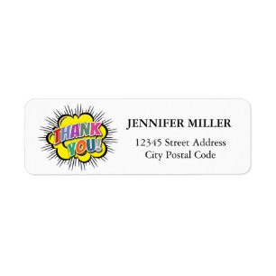 Thank You Return Address Label