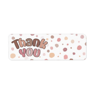 Thank you  return address label