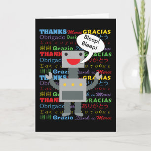 Thank You Robot Card