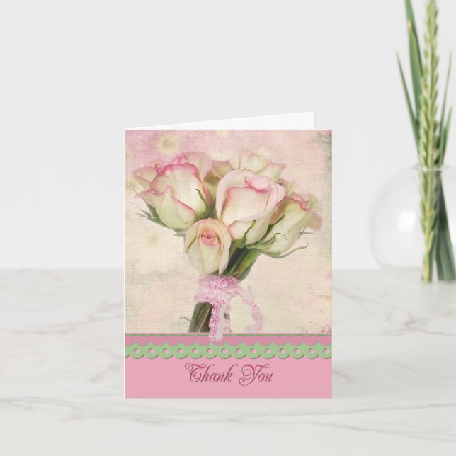 Thank You Rose Bouquet Card (Front)
