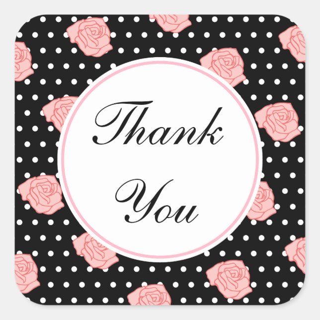 Thank You Rose Stickers (Front)
