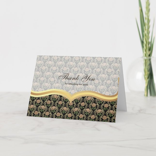 Thank You Roses on Antique gold (Front)