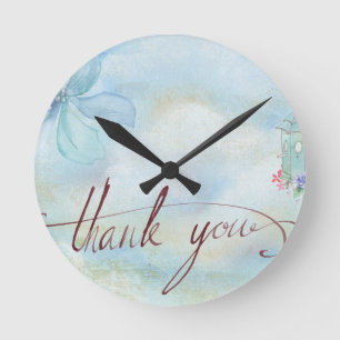 thank you round clock