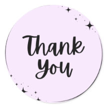Thank You Round Label