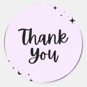 Thank You Round Label