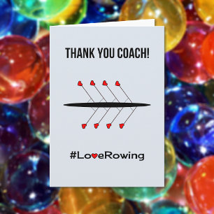 Thank you rowing coach card