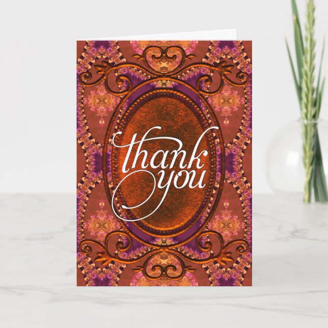 Thank You | Rustic Bohemian Decor  Cards (Front)