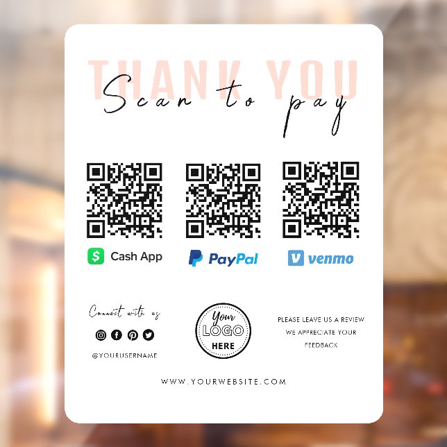 Thank you Scan to Pay Logo QR Code Payment White (Sheet 2)