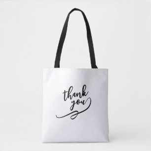 Thank You Script Canvas Tote Bag