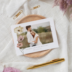 Thank You Script Icelandic Watercolor Poppy Photo