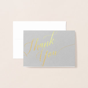 Thank You Script Mini (3.5"x5") Foil Card
