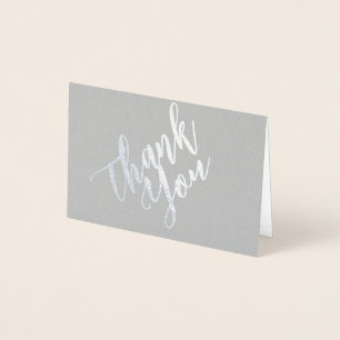 Thank You Script Mini (3.5"x5") Foil Card