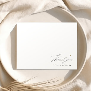 Thank you script personalised Stationery Note Card