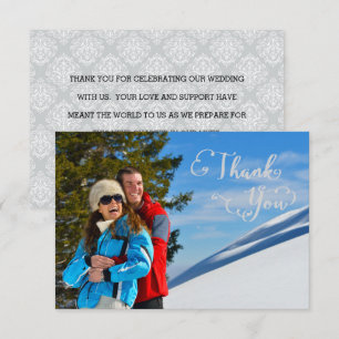 Thank You Script Photo - 3x5 Thank You Invitation
