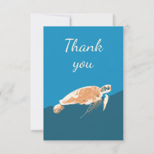 Thank You Sea Turtle Animal Art
