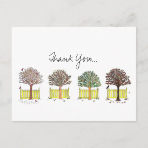 Thank You, Seasons Postcard