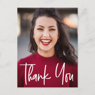 Thank you Senior Graduation Photo Announcement Postcard
