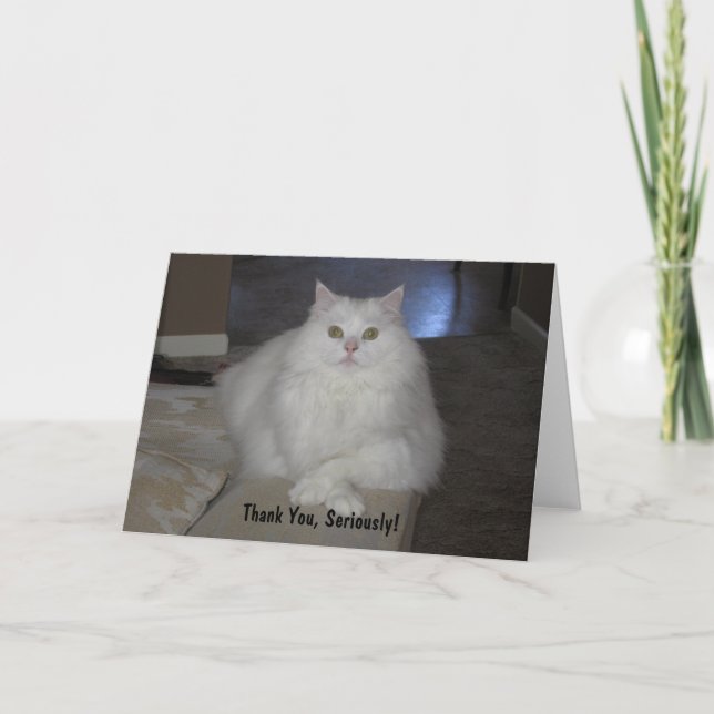 Thank You, Seriously! Thank You Card (Front)