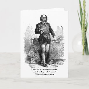 Thank You, Shakespeare style! You Card