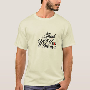 "Thank You Shivaya" T-Shirt – Minimalist Modern