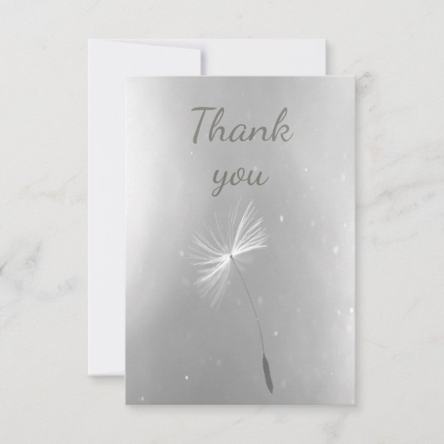 Thank You Simple Classic Dandelion Seed (Front)