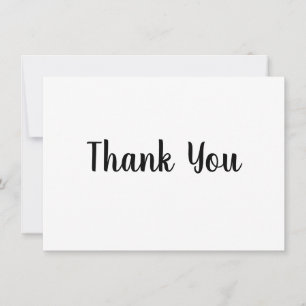 thank you simple minimal text style card