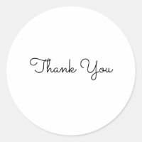 thank you simple minimal text style card