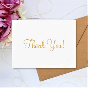 Thank You Simple Minimalist Elegant Text Postcard