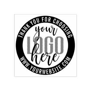 Thank You Simple Website Business Logo Rubber Stamp