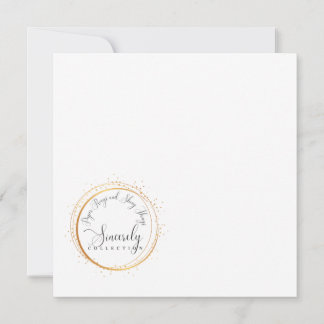 "Thank You Sincerely" Flat Note Card