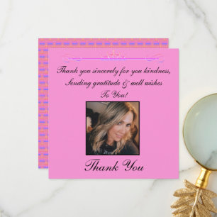 Thank You Sincerely Photo Card