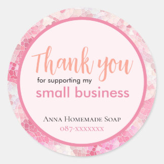 Thank You Small Business Customised Sticker
