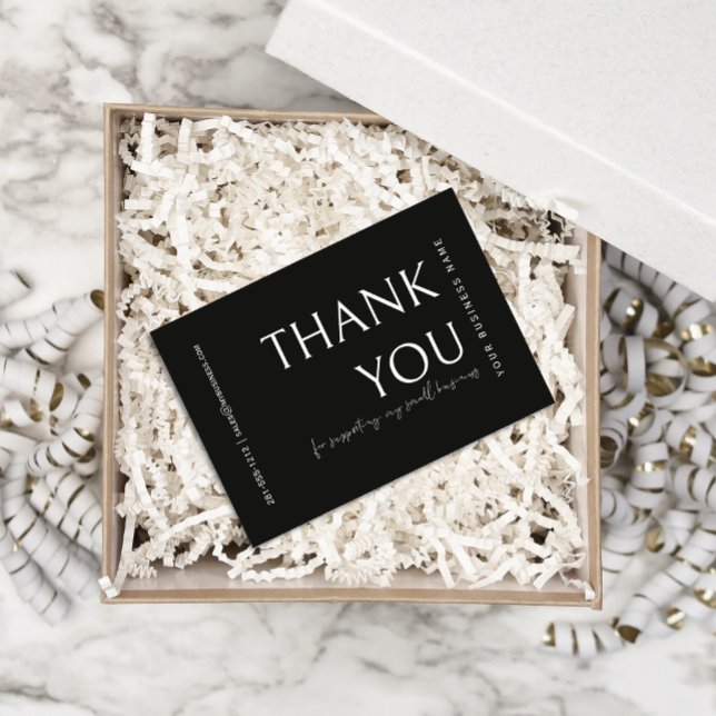 Thank You Small Business Modern Order Insert Card (Creator Uploaded)