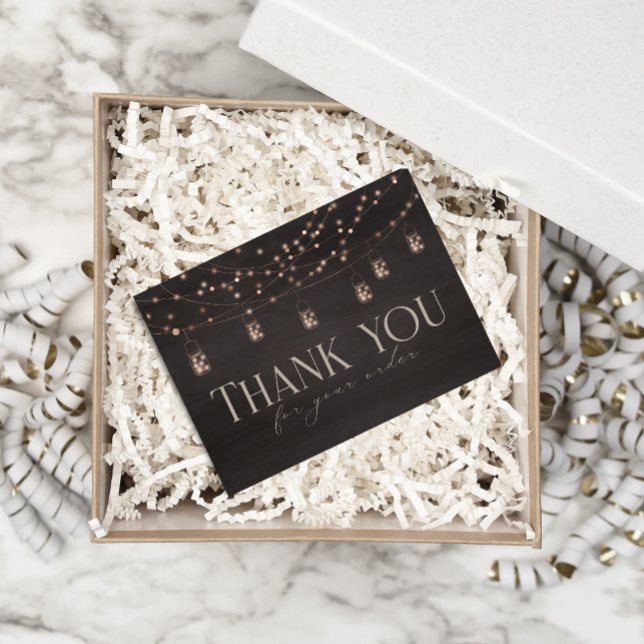 Thank You Small Business Rustic Order Insert Card (Creator Uploaded)