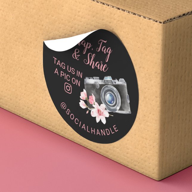 Thank You Snap, Tag & Share Chic Watercolor Camera (Thank You Snap, Tag & Share Chic Watercolor Camera)