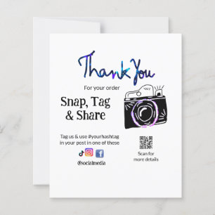 Thank you snap tag share media camera add socials
