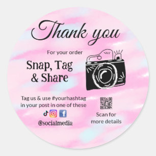 Thank you snap tag share media camera add socials