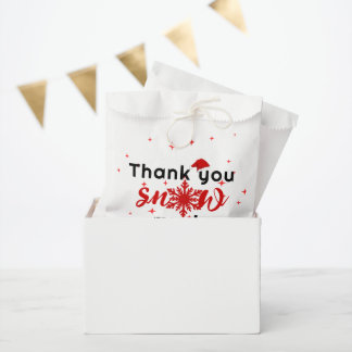 Thank you snow much Christmas business  Favour Bag