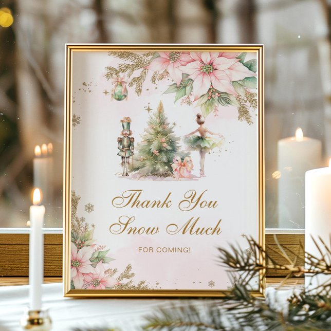 Thank you snow much Winter Onederland birthday Poster (Creator Uploaded)