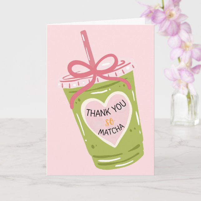 Thank you so Matcha Appreciation Design Card (Orchid)