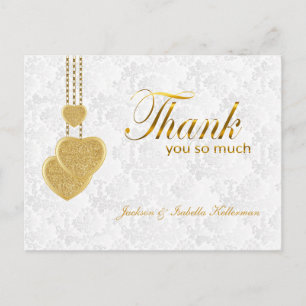 Thank You So Much - Bride and Groom Postcard