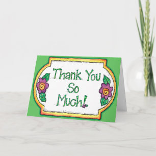 Thank You So Much Card